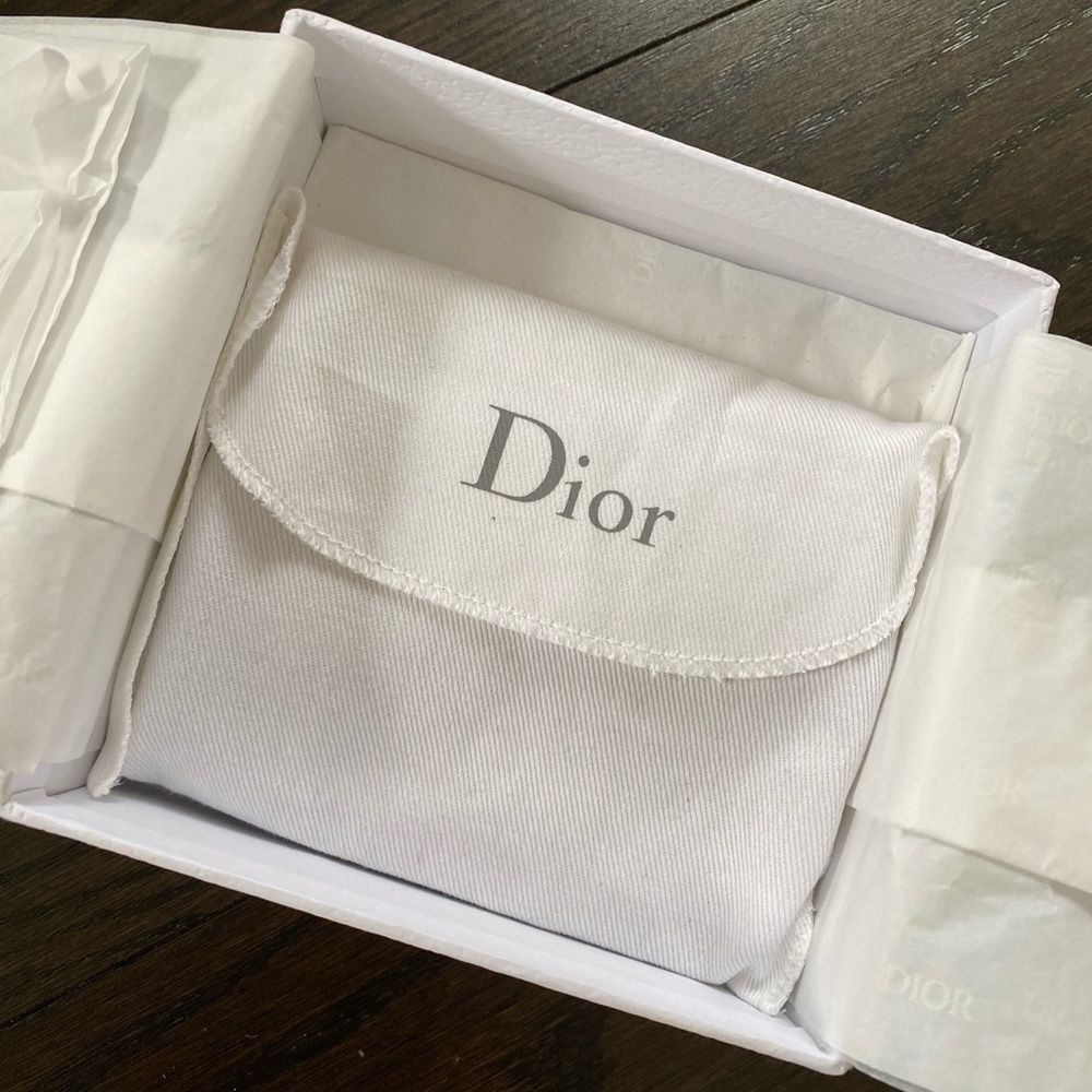 DIOR Saddle Flap Card Holder  - Blush Grained Calfskin - Picture 5 of 6